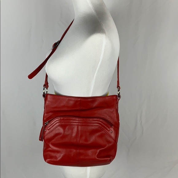 Stone & Co. Handbags - Stone & Co Red Leather Crossbody Bag